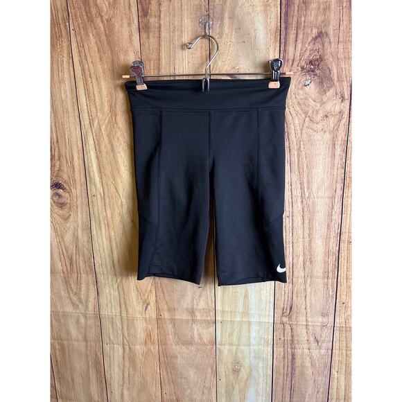 Nike Unisex Compression Biker Shorts Black Size M - Picture 1 of 5